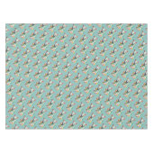 Happy Dog eating an ice-cream テーブルクロス (正面(横))