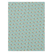 Happy Dog eating an ice-cream テーブルクロス (正面)