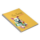 Happy Dog eating an ice-cream ノートブック (右側)