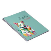 Happy Dog eating an ice-cream ノートブック (右側)