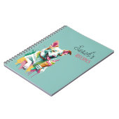 Happy Dog eating an ice-cream ノートブック (左側)