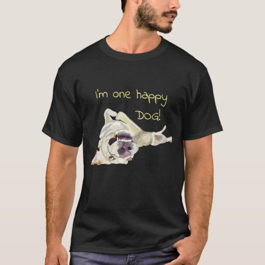 Happy Dog Men's t-shirt Tシャツ (正面)