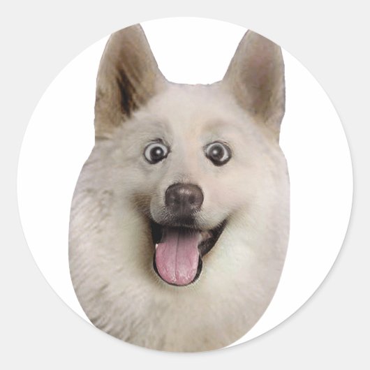 Happy_Dog_Mult_Products ラウンドシール (正面)