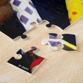 Happy Dog Party Blowers ジグソーパズル (側面)