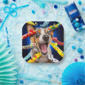 Happy Dog Party Blowers ペーパープレート (パーティー)