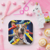 Happy Dog Party Blowers ペーパープレート (パーティー)