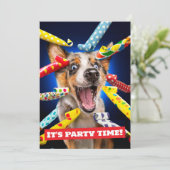 Happy Dog Party Blowers 招待状 (スタンド正面)