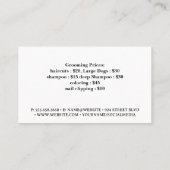 Happy Dogs in a group 名刺 (裏面)