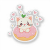 Happy Donut Kitty シール (正面)