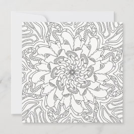 Happy Doodles：大人のためのカラーリングフラットカード