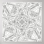 Happy Doodles:晴れた日のカラーリングページ子供へ ポスター (正面)