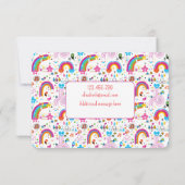 Happy Doodles Playdate Invitation 招待状 (裏面)