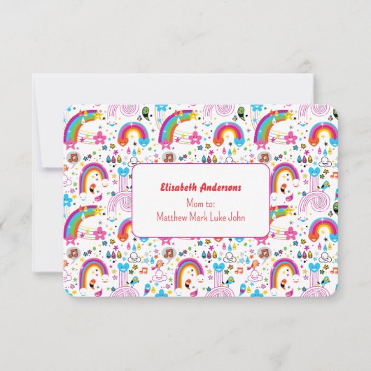 Happy Doodles Playdate Invitation 招待状 (正面)