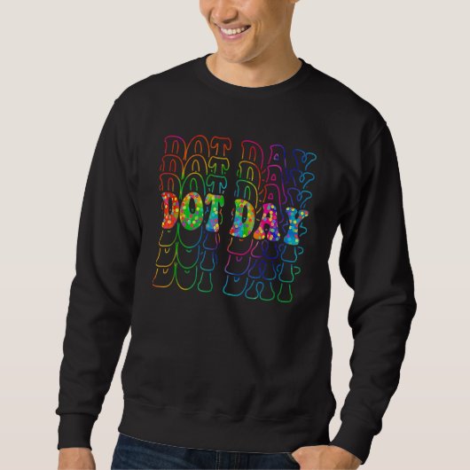 Happy Dot Day 2022 国際ドットの日 スウェットシャツ (正面)