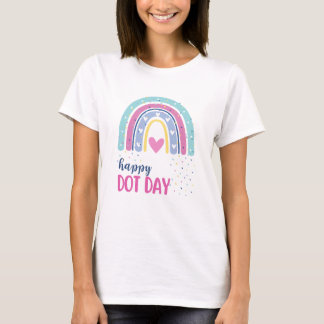 Happy Dot Day - Boho Rainbow and dots Tシャツ