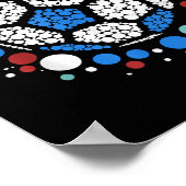 Happy Dot Day Lka Dot Soccer Ball Lover Boys Kids  ポスター (角)