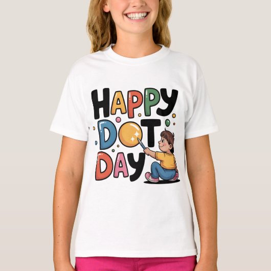 Happy Dot Day September 15 Creative Kids T-Shirt Tシャツ (正面)