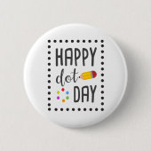 Happy Dot Day Your Mark Boys Dot Shirt 缶バッジ (正面)