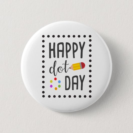 Happy Dot Day Your Mark Boys Dot Shirt 缶バッジ (正面)