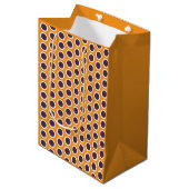 Happy Dots Gift Bag Orange & Plum (Gender-Neutral) ミディアムペーパーバッグ (正面アングル)