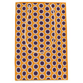 Happy Dots Gift Bag Orange & Plum (Gender-Neutral) ミディアムペーパーバッグ (正面)