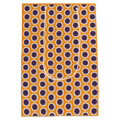 Happy Dots Gift Bag Orange & Plum (Gender-Neutral) ミディアムペーパーバッグ (裏面)