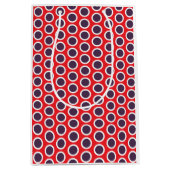 Happy Dots Gift Bag Red & Plum (Gender-Neutral) ミディアムペーパーバッグ (正面)
