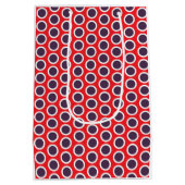 Happy Dots Gift Bag Red & Plum (Gender-Neutral) ミディアムペーパーバッグ (裏面)