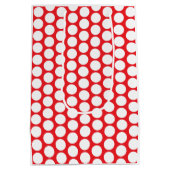 Happy Dots Gift Bag Red & Plum (Gender-Neutral) ミディアムペーパーバッグ (裏面)