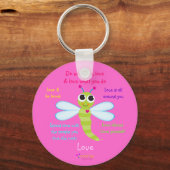 Happy Dragonfly "Love"キーチェーン キーホルダー (正面)