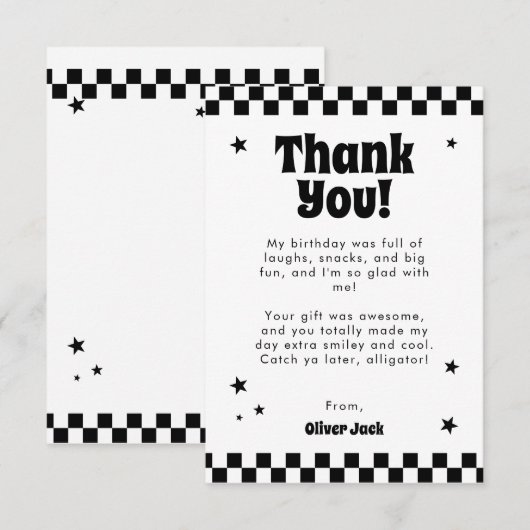 Happy Dude  サンキューカード (正面/裏面)