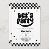 Happy Dude Any Age Birthday Invitation 招待状 (正面/裏面)