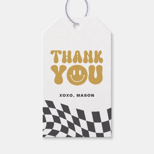 Happy Dude Thank Youラベル・ギフトラベル・メッセージカード ギフトタグ (正面)