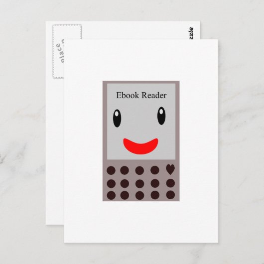 Happy E-book Reader 1 ポストカード (正面/裏面)