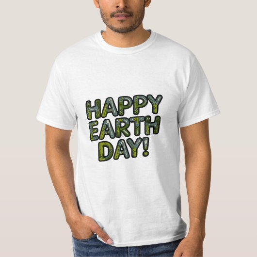 Happy Earth Day – 私祝たちの惑星 Tシャツ (正面)