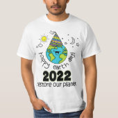 Happy Earth Day 2022 Conservation  Tシャツ (正面)