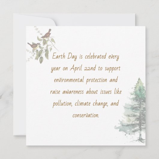 Happy Earth Day April 22nd   (裏面)