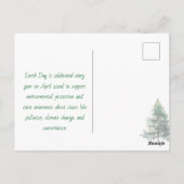 Happy Earth Day April 22nd   ポストカード (裏面)