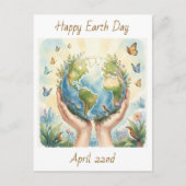 Happy Earth Day April 22nd   ポストカード (正面)