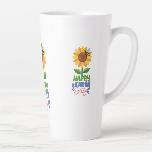 HAPPY EARTH DAY Mug カフェラテマグ (右)