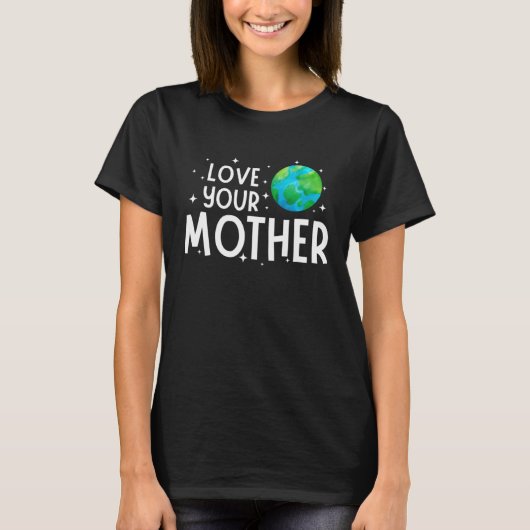 Happy Earth Day Save & Love Your Mother Kids Boys  Tシャツ (正面)