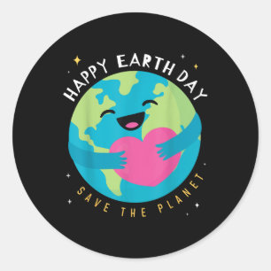 Happy Earth Day Save the Planet Earth Day Boys Wom ラウンドシール