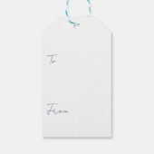 Happy Earth Day Turtle Design ギフトタグ (裏面)