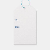 Happy Earth Day Turtle Planet and Trees ギフトタグ (裏面)