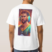 Happy Earth Music VibesのTシャツ Tシャツ (裏面)