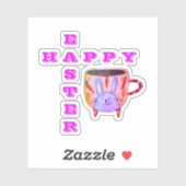 "HAPPY EASTER" うさぎ シール (シート)