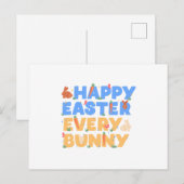 Happy Easter シーズンポストカード (正面/裏面)