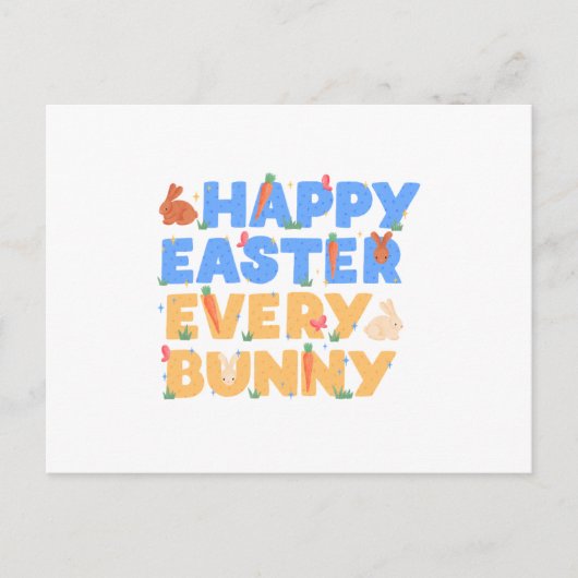 Happy Easter シーズンポストカード (正面)