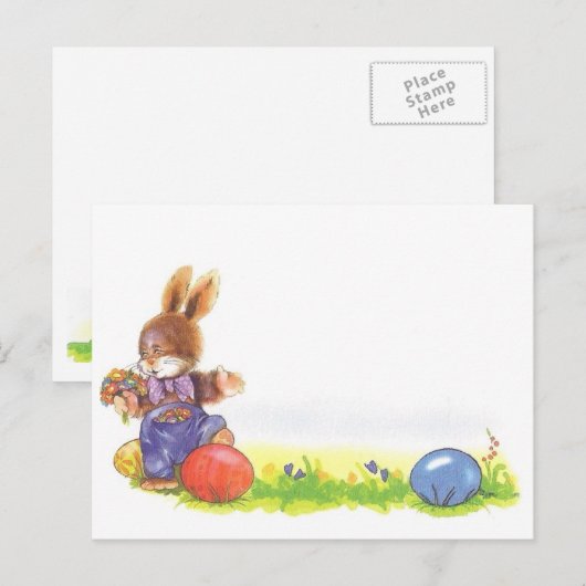 Happy Easter シーズンポストカード (正面/裏面)