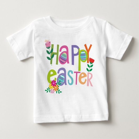 Happy Easter  ベビーTシャツ (正面)